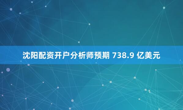 沈阳配资开户分析师预期 738.9 亿美元
